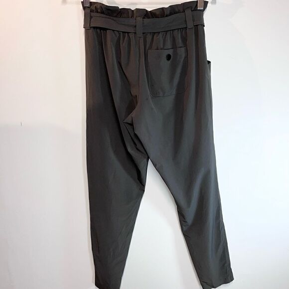 NWOT ATHLETA Skyline Paperbag Waisted Anke Pants Arbor Olive Sz Womens 0 Host - Picture 2 of 7
